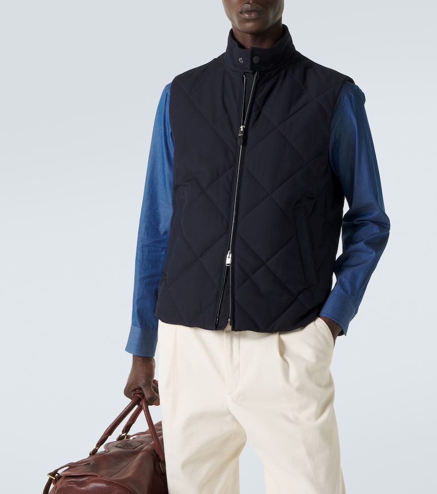 Quilted puffer vest