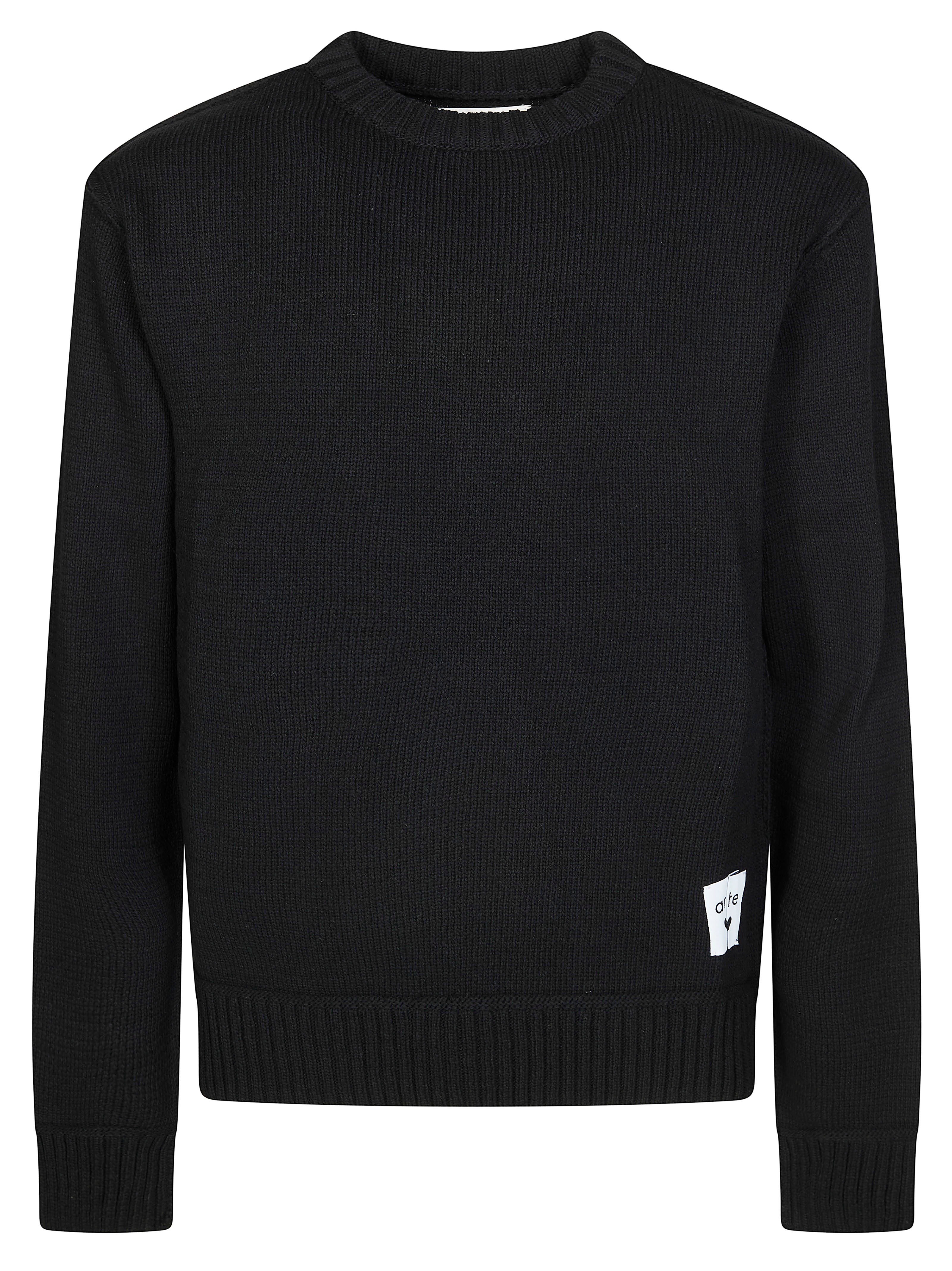 Reversible Label Knit Sweater