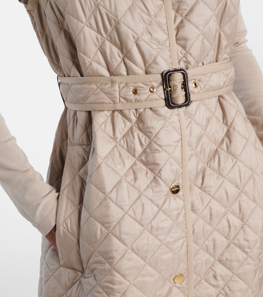 Lauren belted quilted vest
