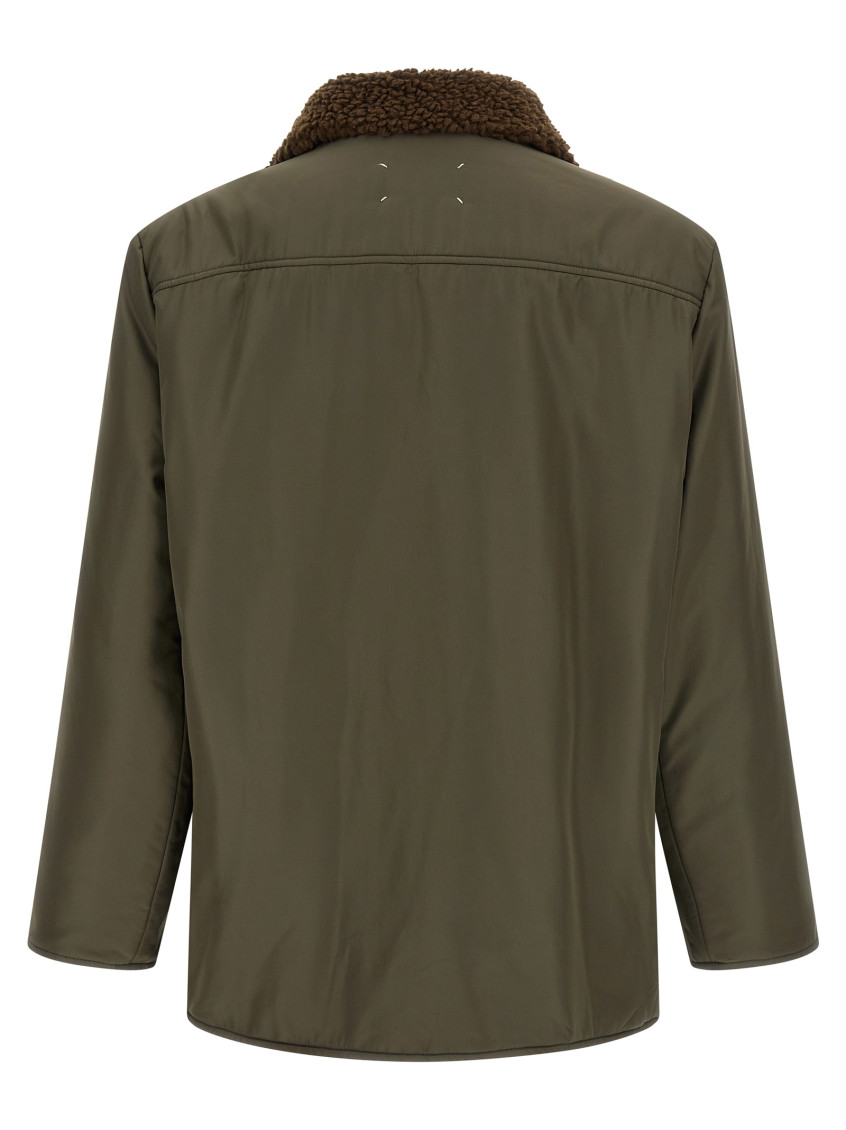 Maison Margiela - parka shearling collar long sleeves pocket