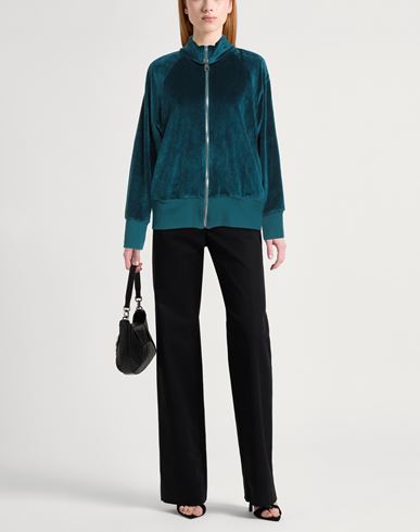 Woman Sweatshirt Deep teal Size M Viscose, Polyester