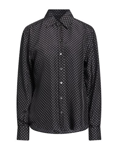 Woman Shirt Black Size 4 Silk