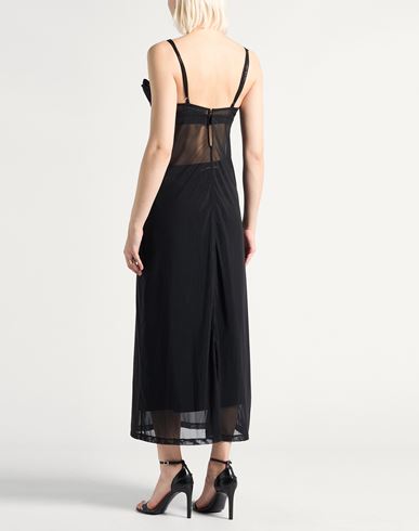 Woman Midi dress Black Size M Polyamide, Elastane