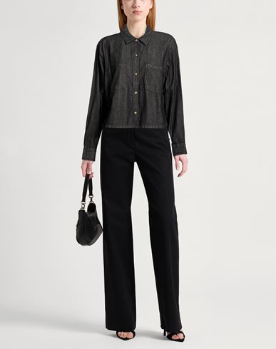 Woman Denim shirt Black Size XS Cotton