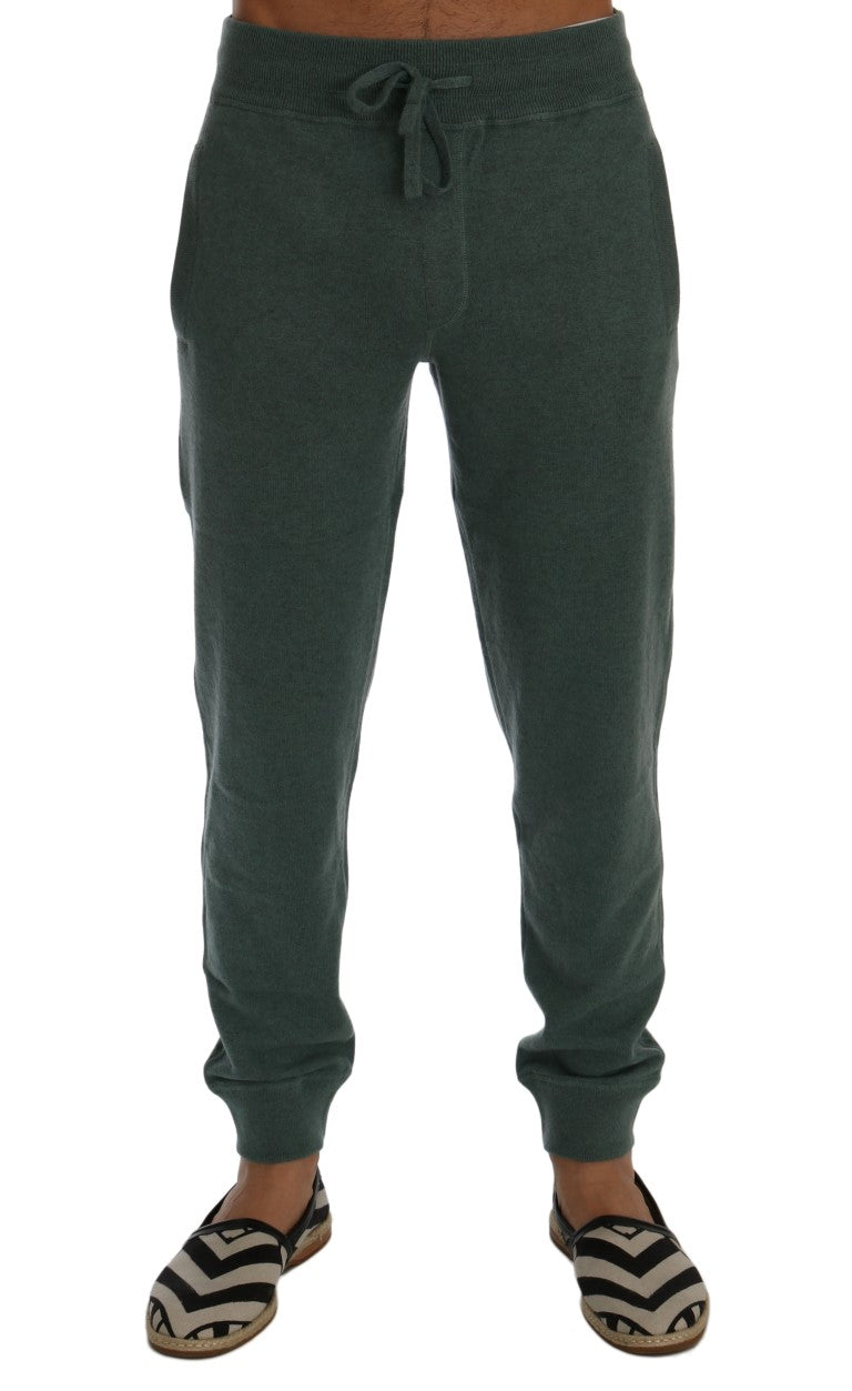 Cashmere Joggers — Green