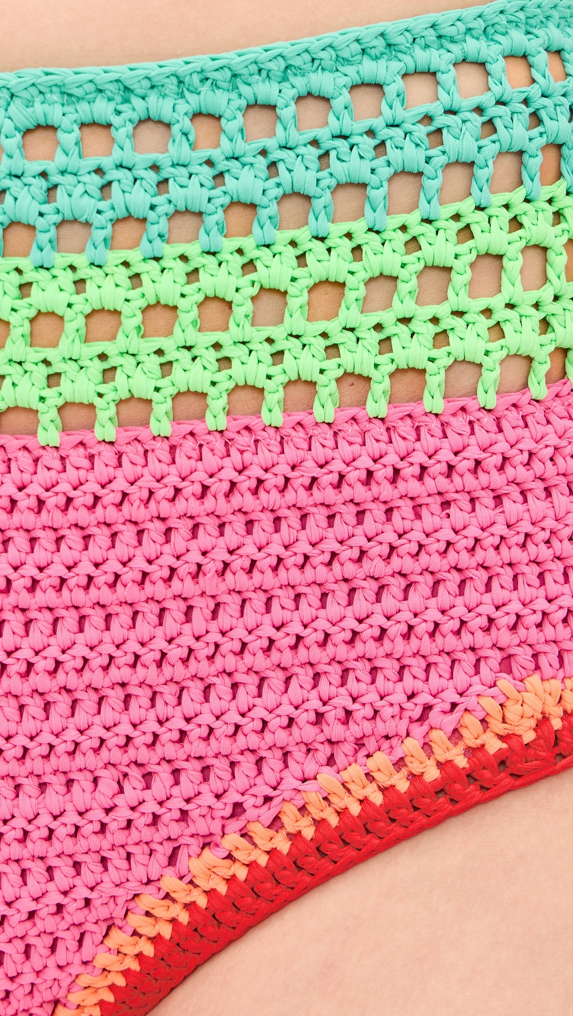 Karmen Crochet Bikini Bottoms Aqua Haze Crochet