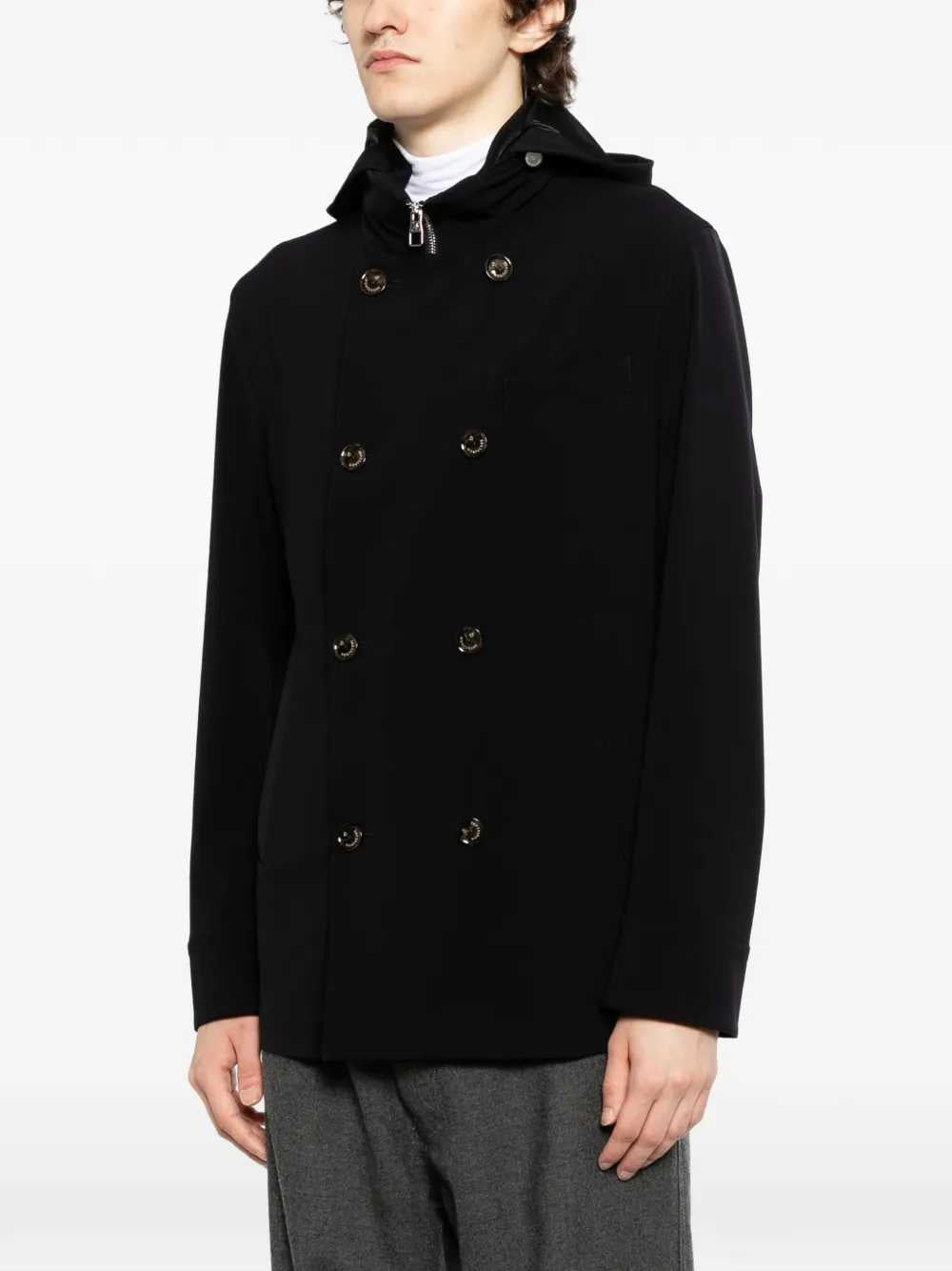 Montecore Double Breasted Jacket With Hood