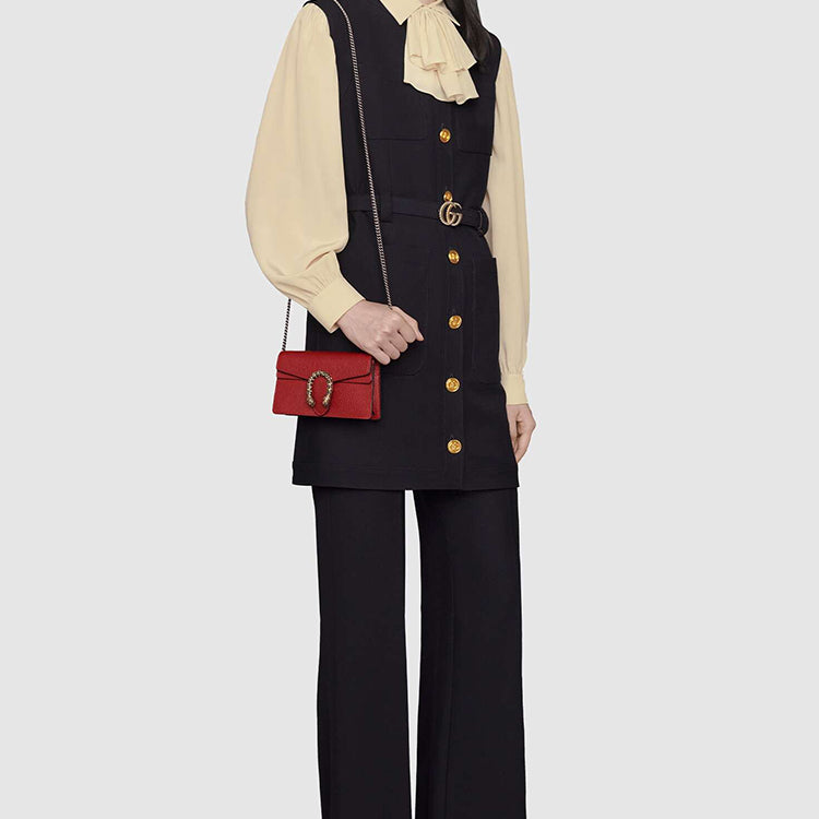 (WMNS) Dionysus Series Leather Bag Single-Shoulder Bag Mini Size 'Red'