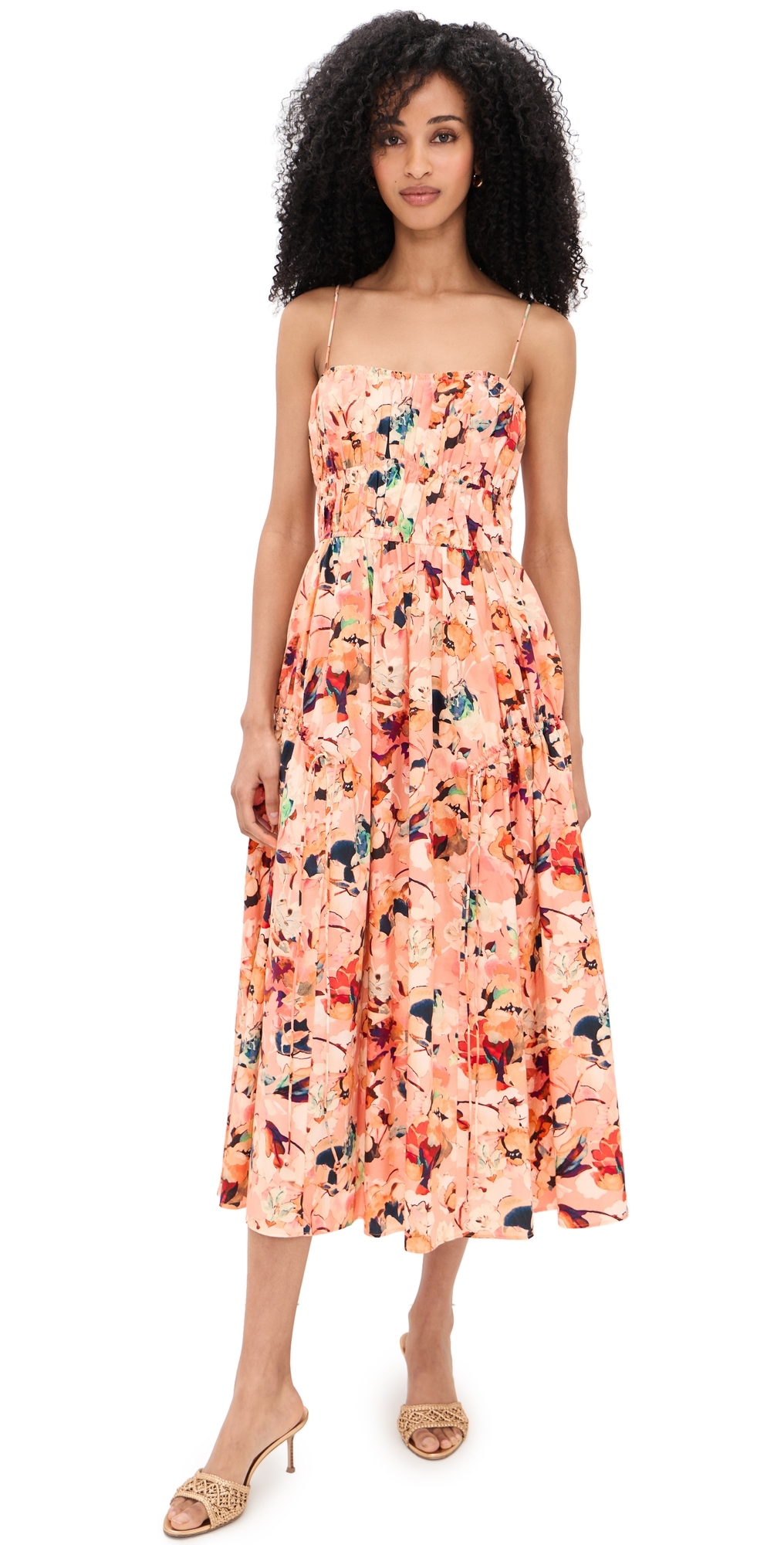 Vidri Cotton Cami Dress Camellia