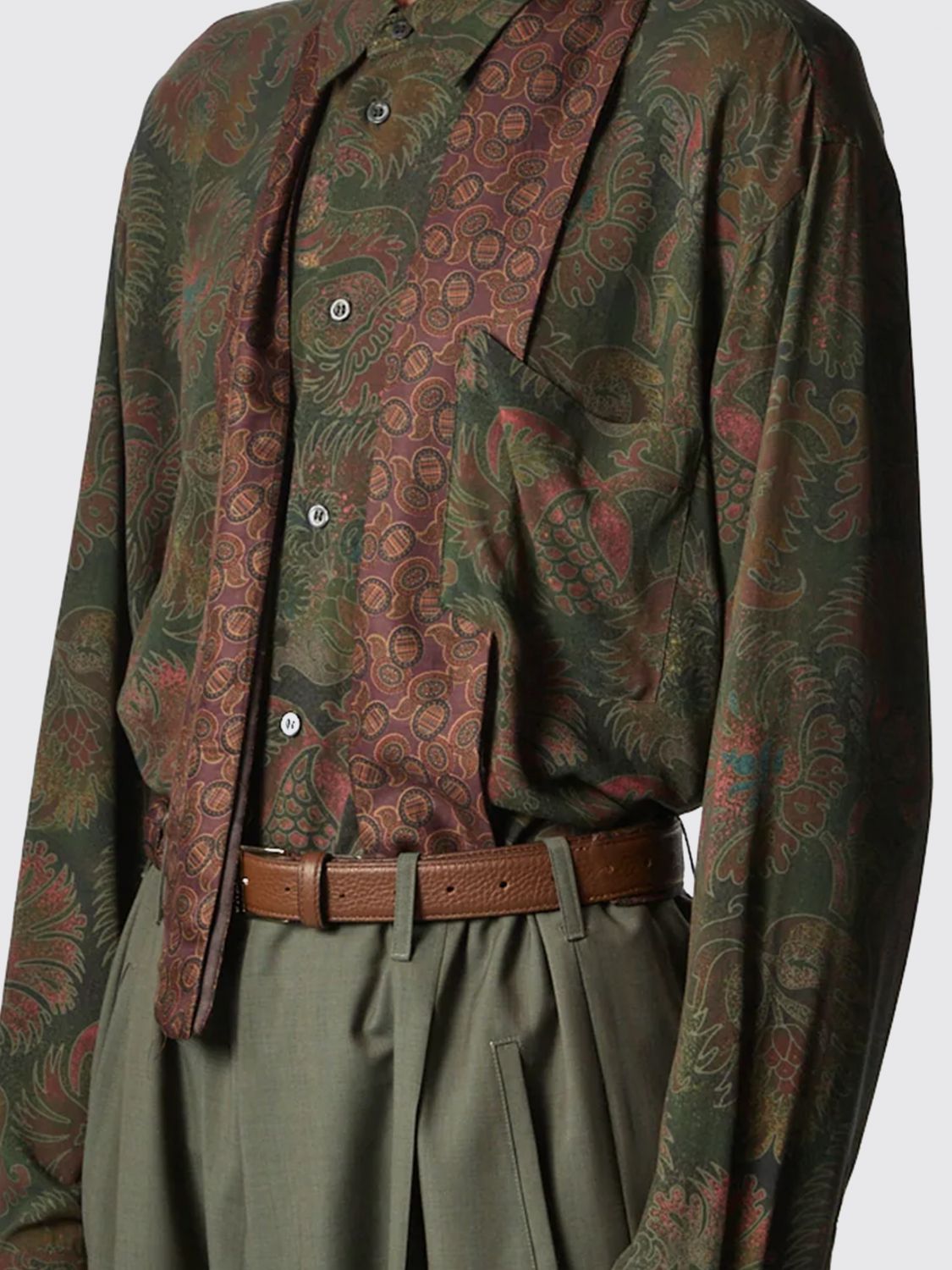 Shirt Men color Green