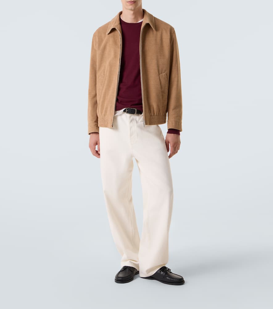 Cotton and alpaca corduroy jacket