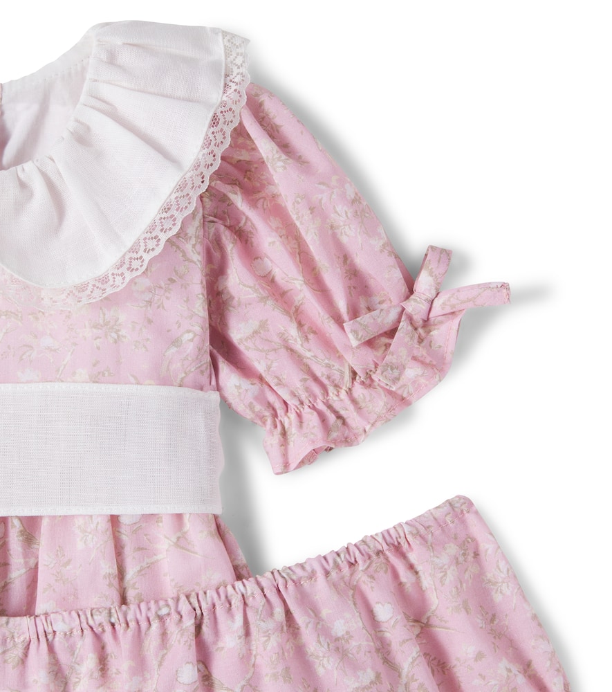 Baby Teresa cotton dress and bloomers set