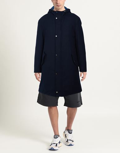 Man Puffer Blue Size 44 Virgin Wool, Polyester, Viscose, Elastane