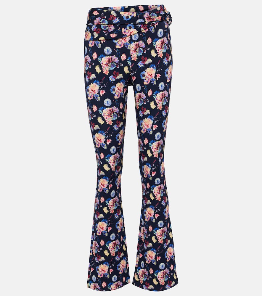 Rabanne Floral high-rise pants