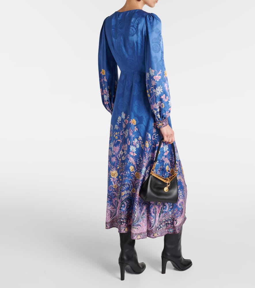 Paisley midi dress