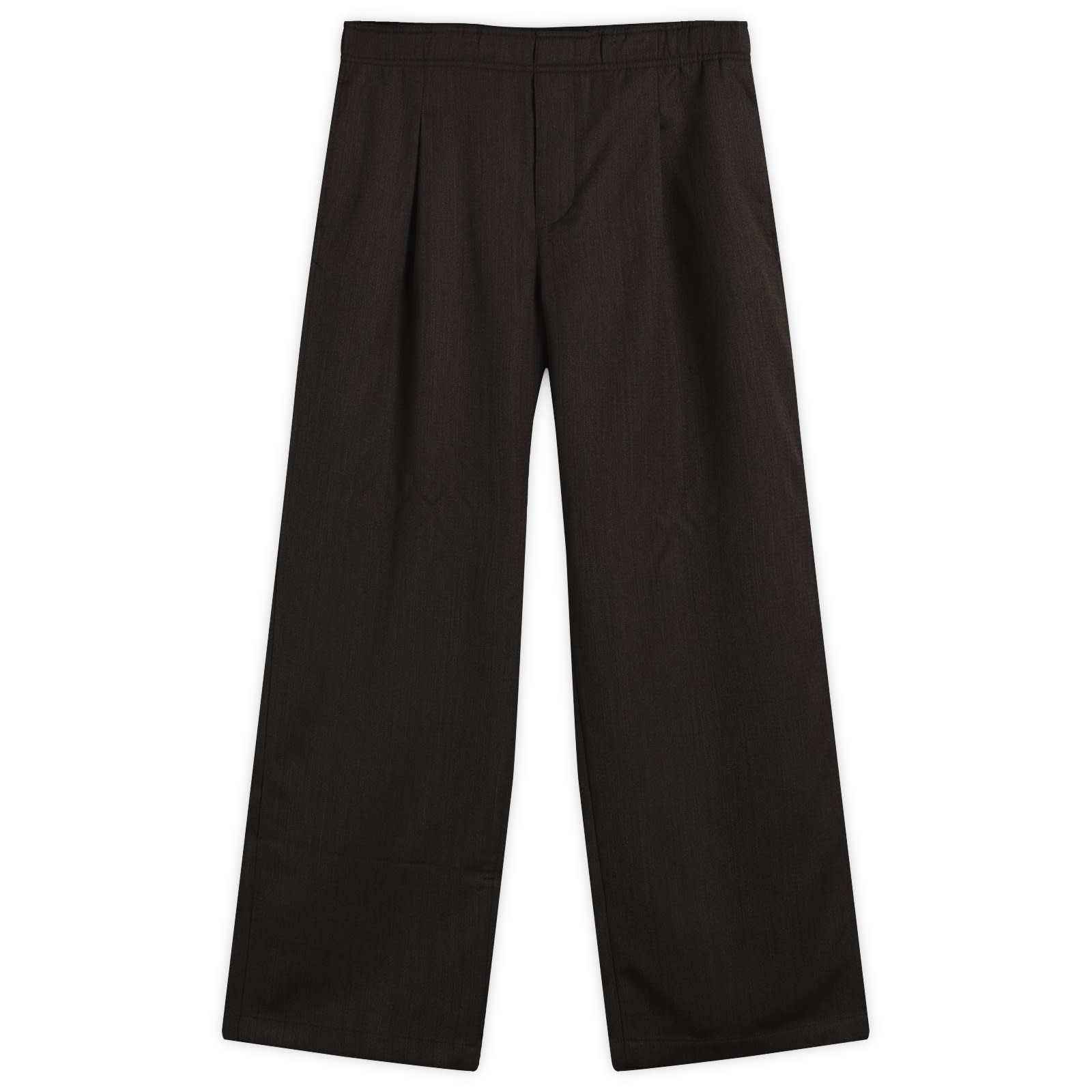 Men's Leisure Wool Trouser Havana Brown Chain Wool