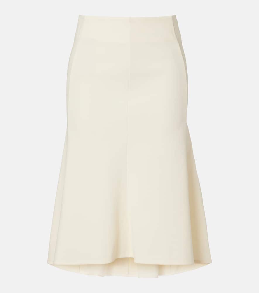 High-rise midi skirt