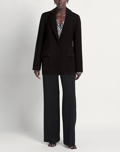 Woman Blazer Black Size L Polyester, Viscose, Elastic fibres
