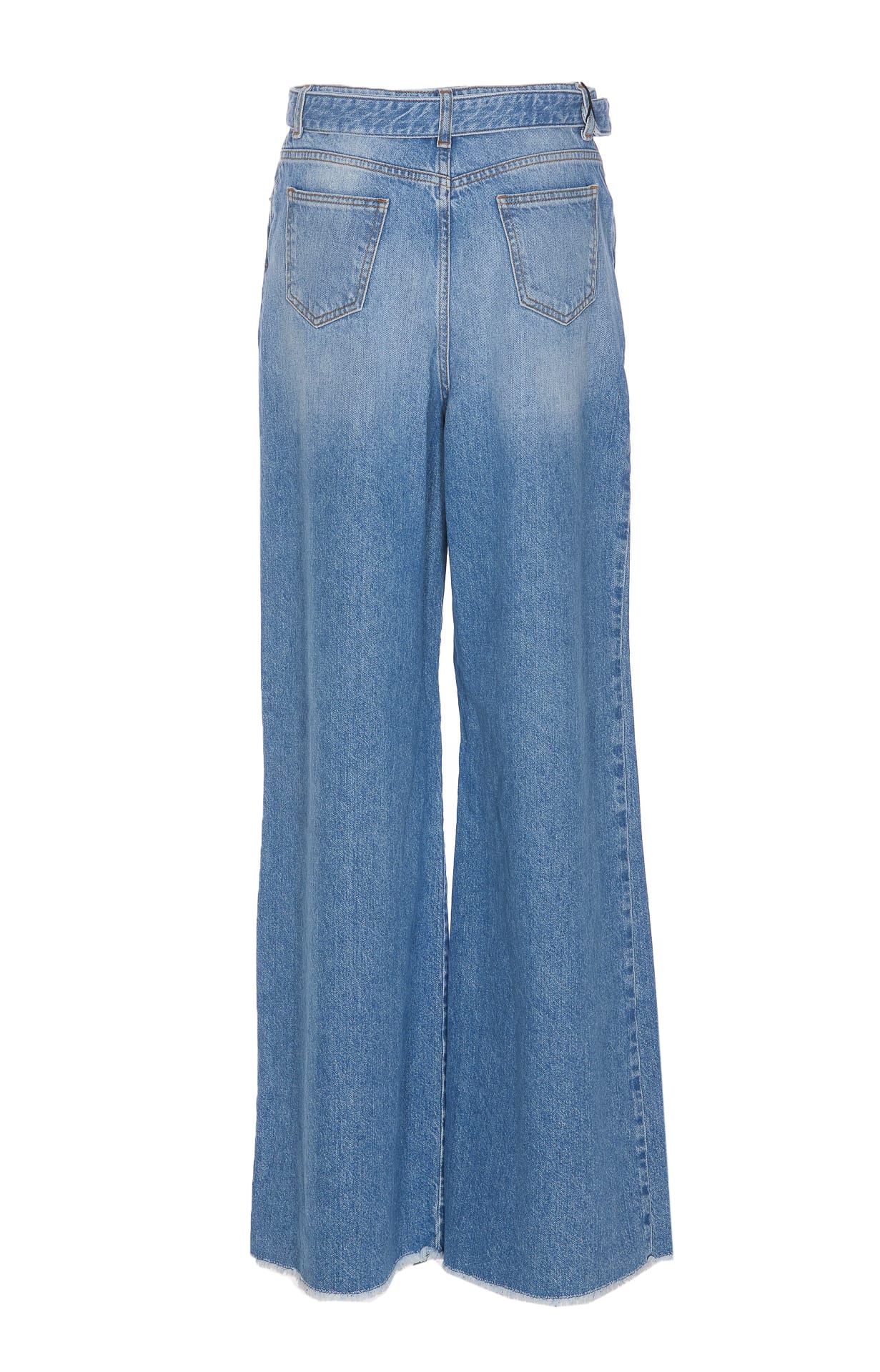 Wide Leg Jeans With Belt
