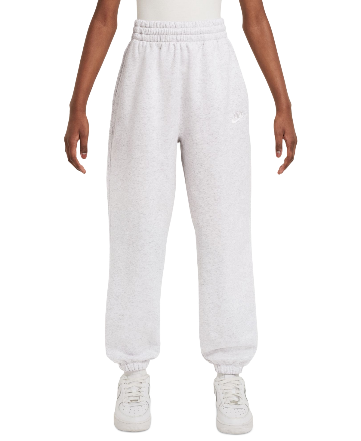 Big Kids Sportswear Club Fleece Loose Logo Joggers - B Hthr/whi