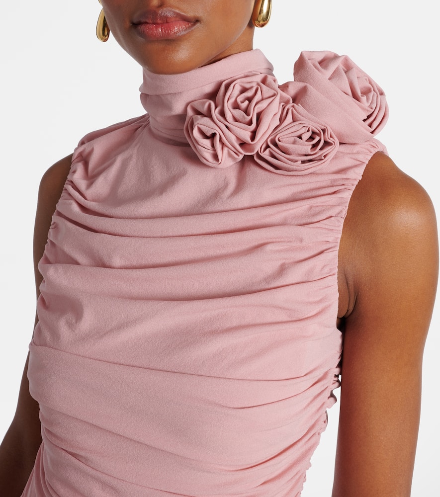 Magda Butrym Ruched silk-blend midi dress