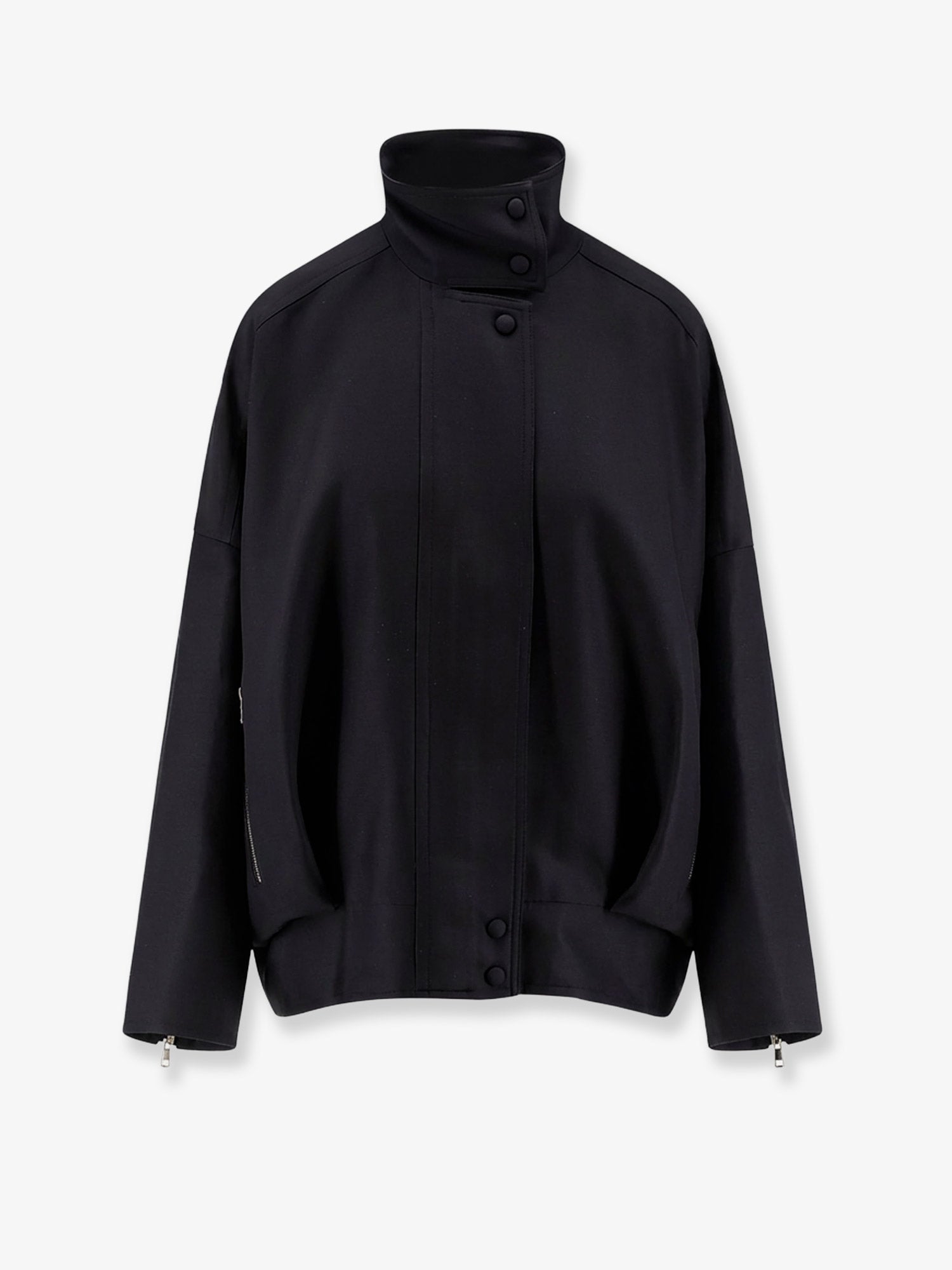 Wool and Silk Jacket — Black