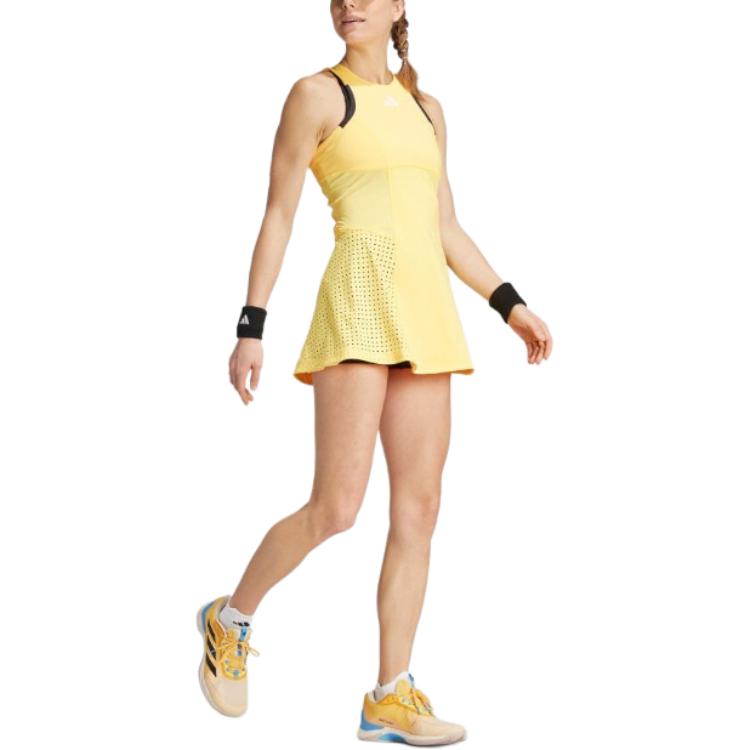 (WMNS) Tennis HEAT.RDY Pro Y-Dress Asia Sizing 'Yellow'