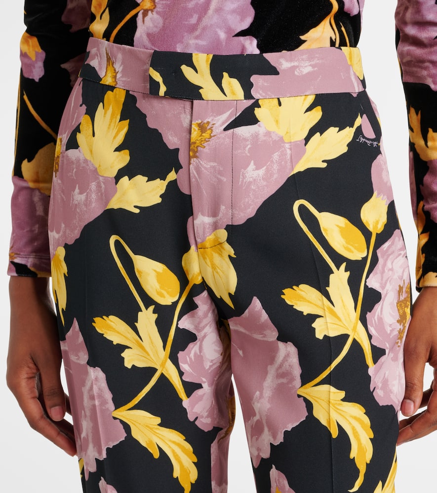 Saturday Night printed bootcut pants