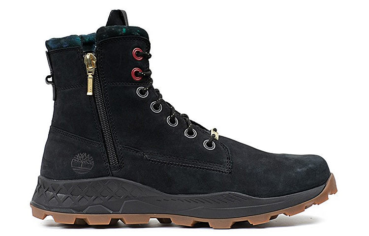 Brooklyn Side Zip Boots 'Black Nubuck'