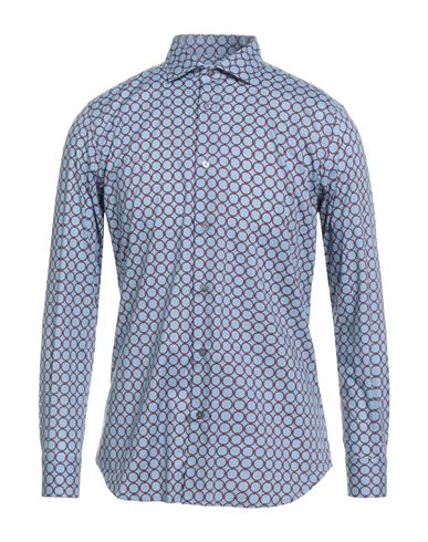 Man Shirt Light blue Size 17 ½ Cotton, Elastane