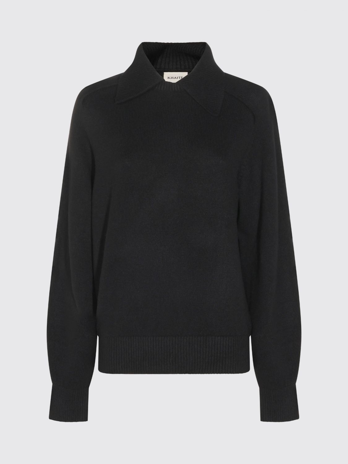 KHAITE Jackson Cashmere Sweater in Navy