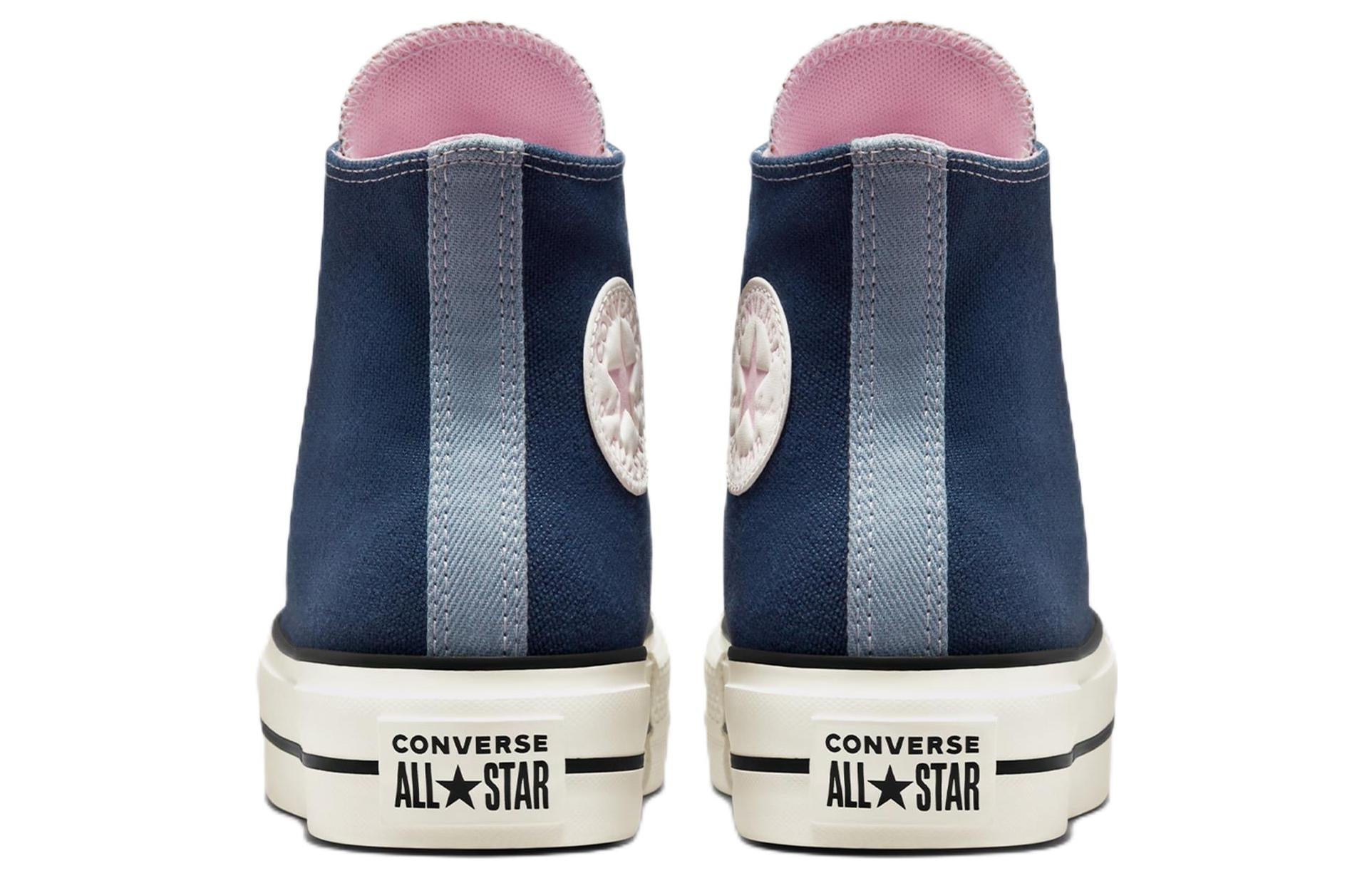 (WMNS) Chuck Taylor All Star Lift Denim Fashion High Top 'Navy'