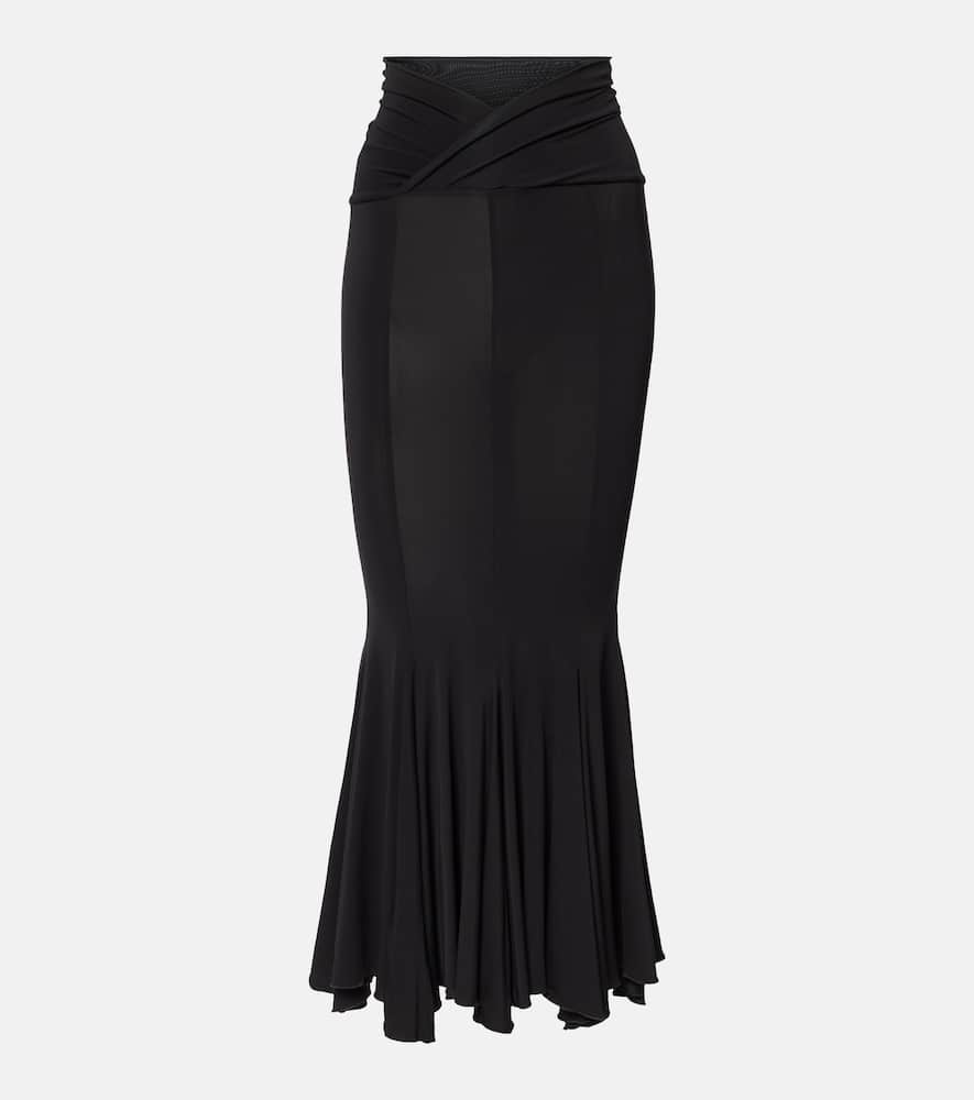 Zoe flared maxi skirt