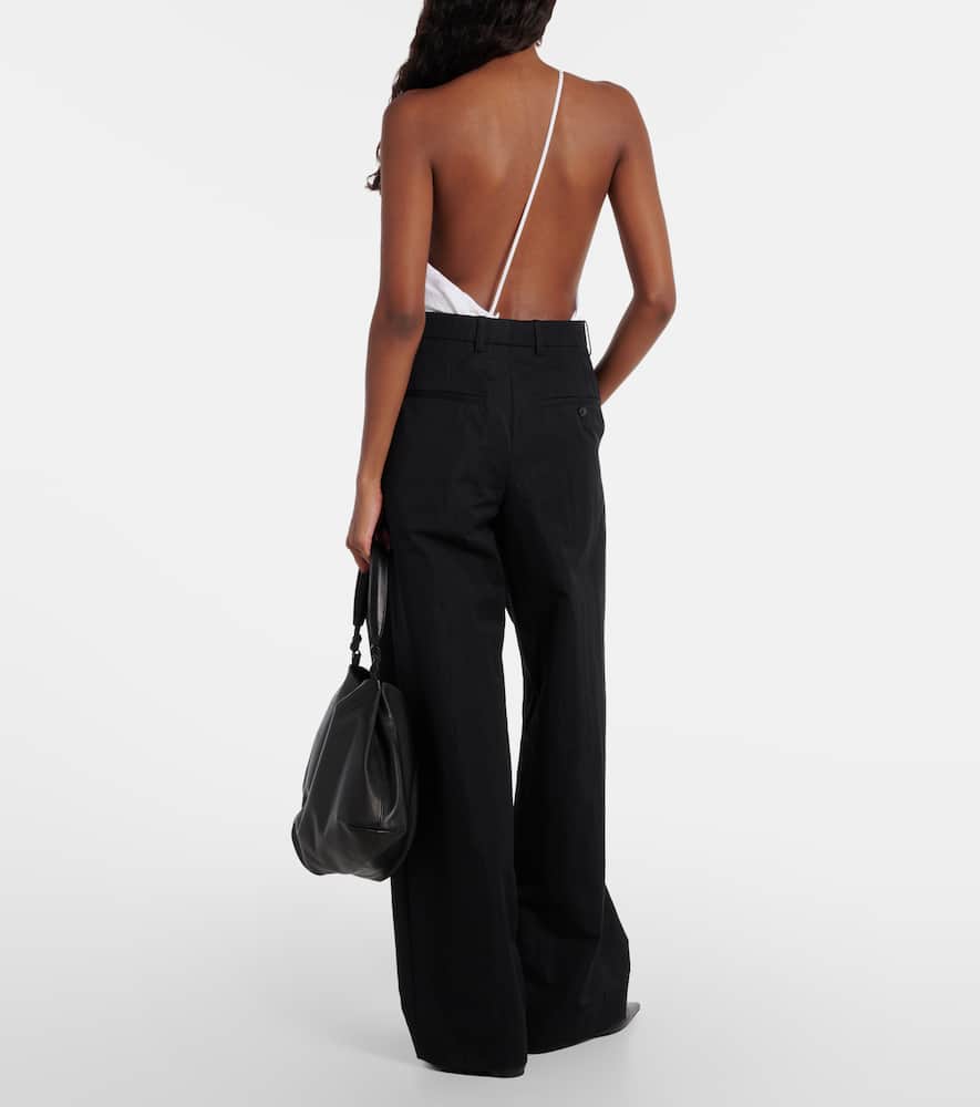 Wardrobe. NYC Cotton-blend drill wide-leg pants