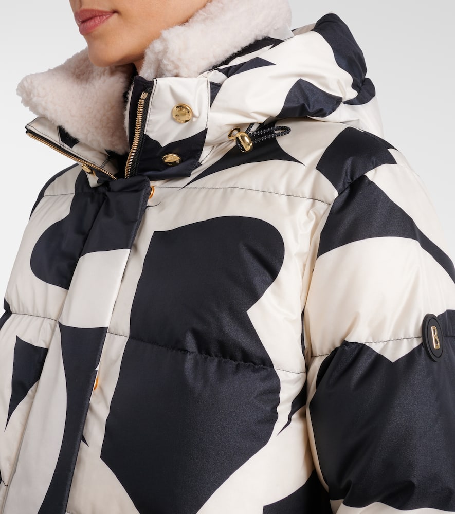 Maja printed down ski jacket