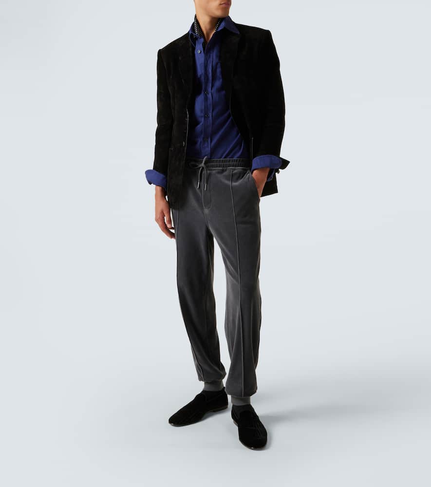 Cotton and linen drill shirt