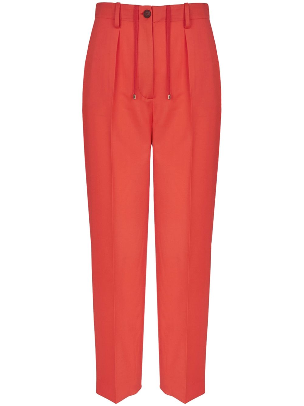 Tailored tapered-leg trousers