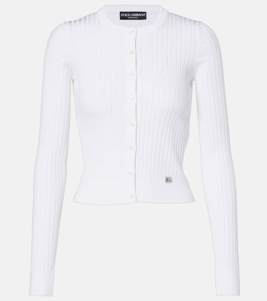 Ribbed-knit cardigan