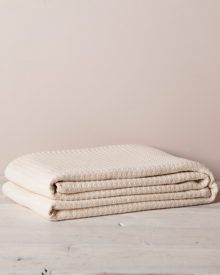 Ivory Cotton Thermal Blanket