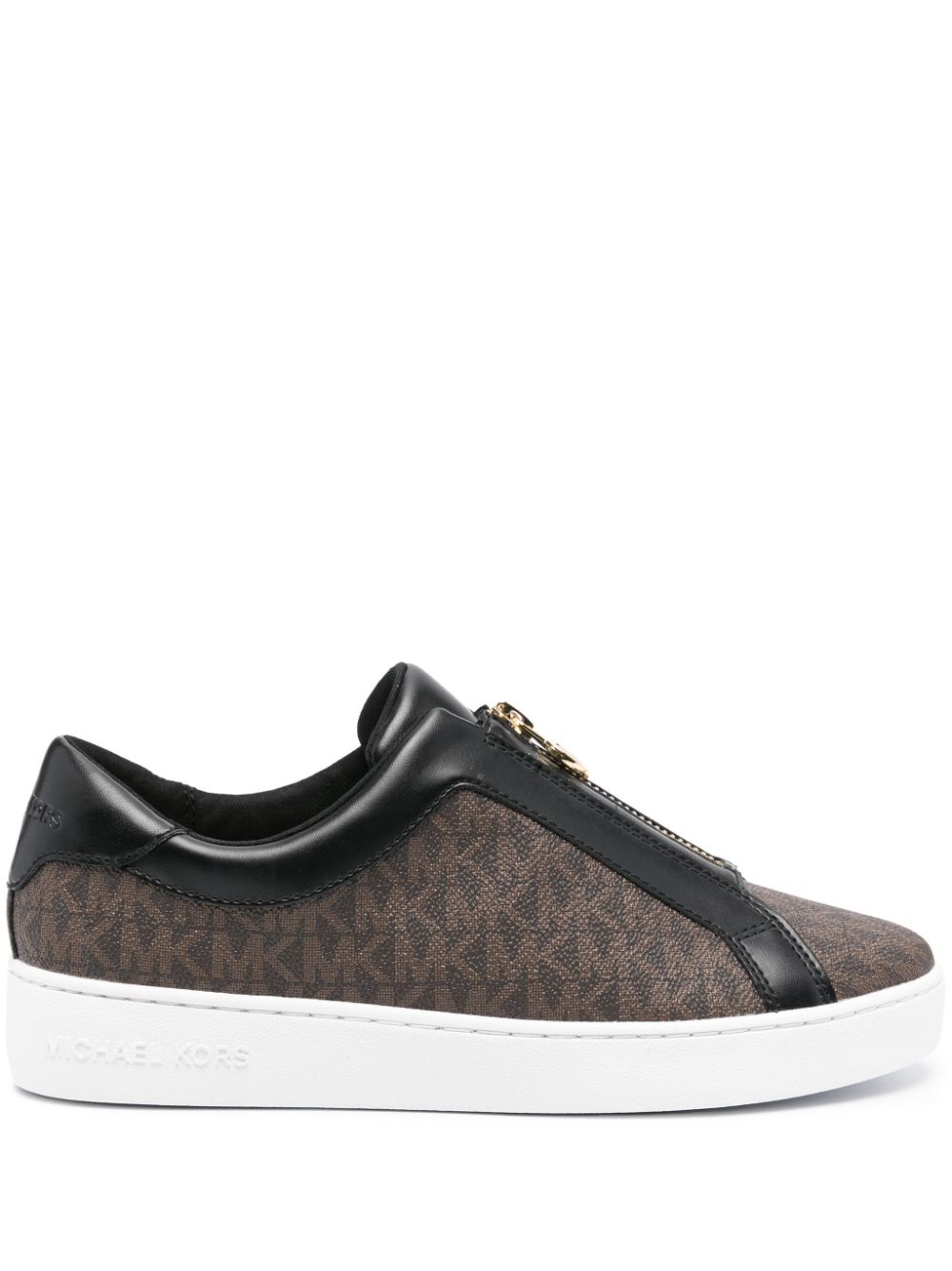 Keaton logo-print sneakers - Brown