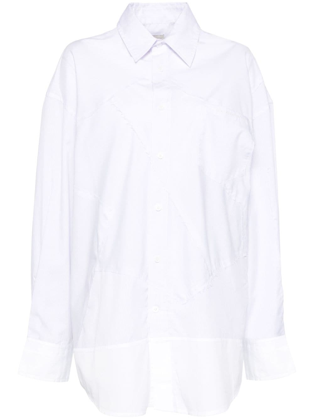 Embroidered-logo shirt - White