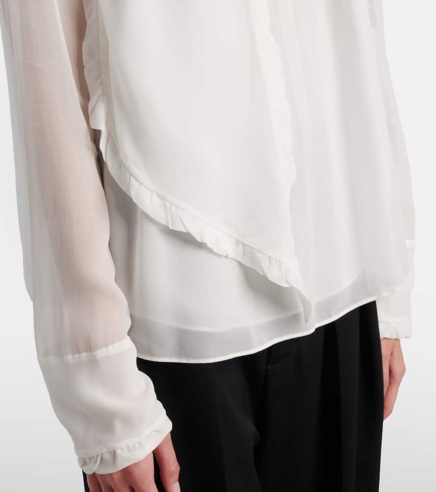 Sheer Twist georgette blouse
