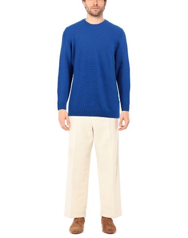Man Sweater Bright blue Size 38 Merino Wool