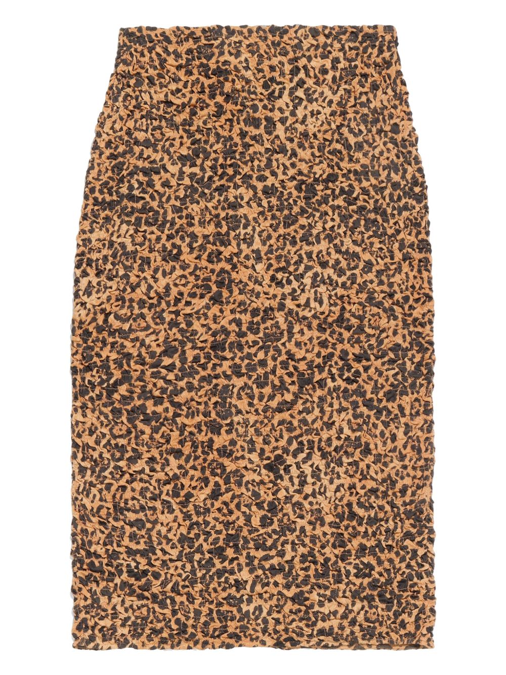 Bimba y Lola leopard-print straight skirt - Brown