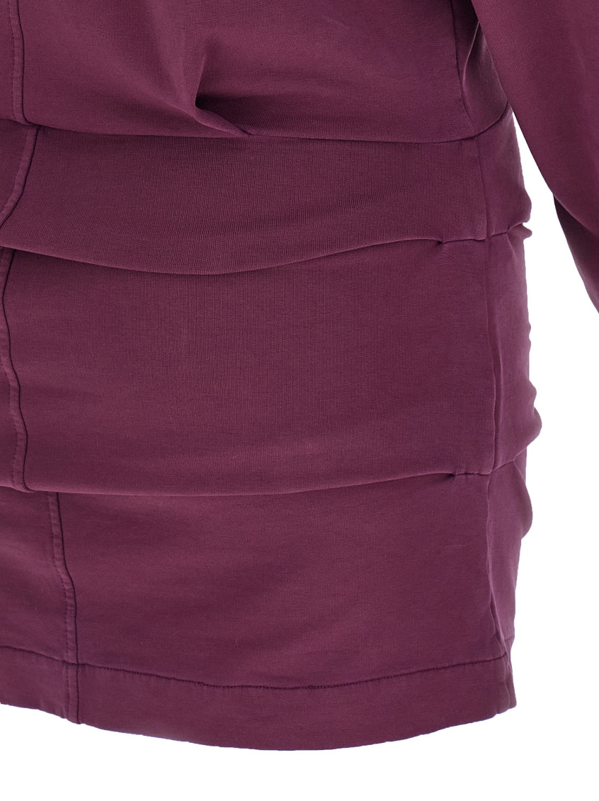 Draped Mini Dress Dresses Bordeaux