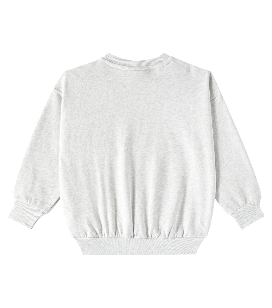 Mini Rodini Arrowed Heart cotton chenille sweatshirt