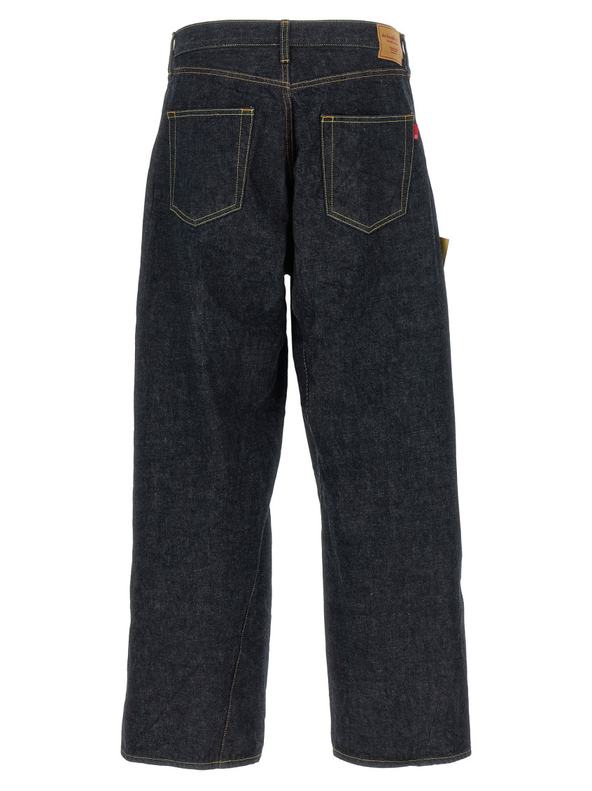 Undercover - power message denim jeans back pocket