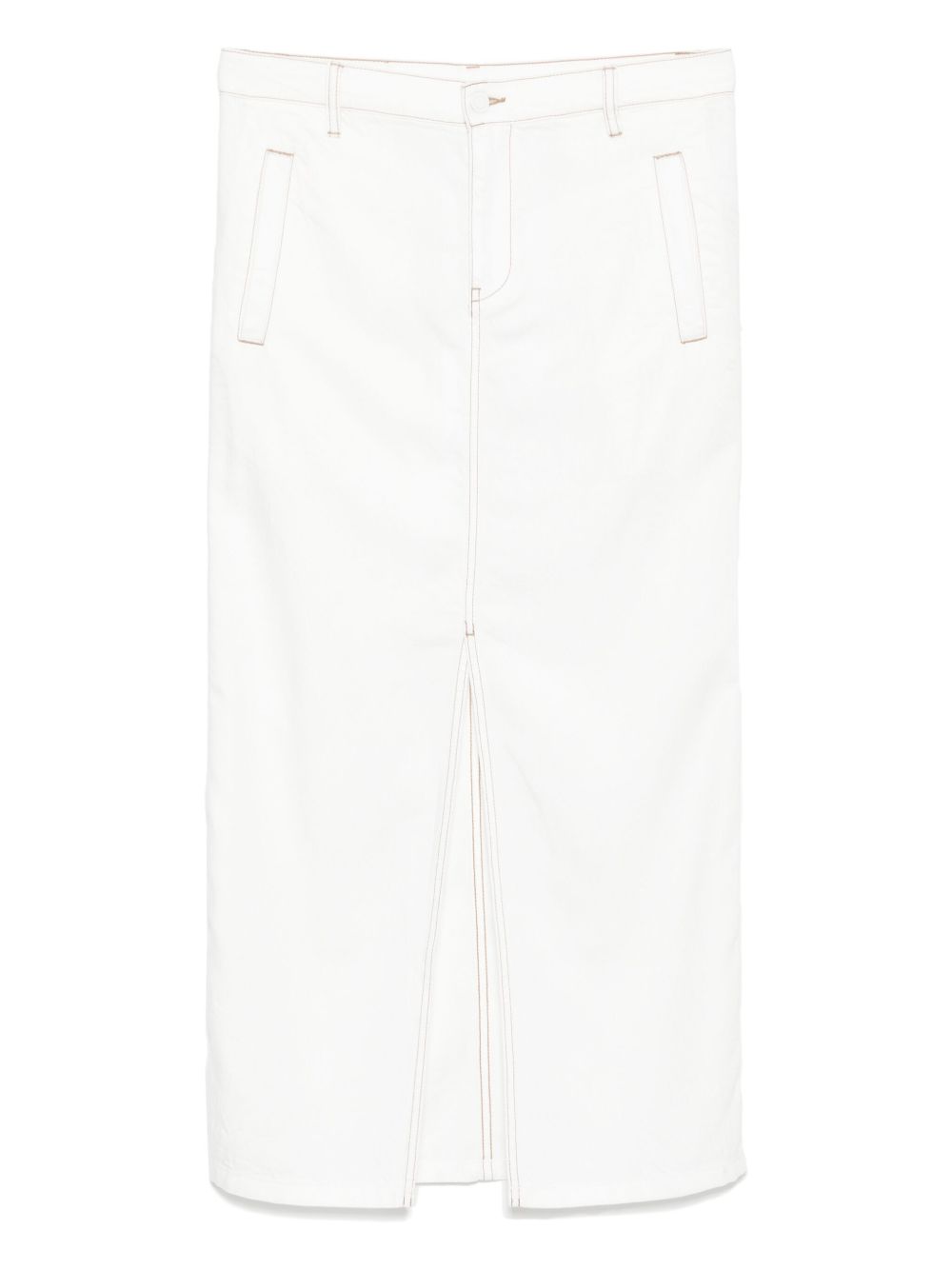 LESS long waist skirt - White