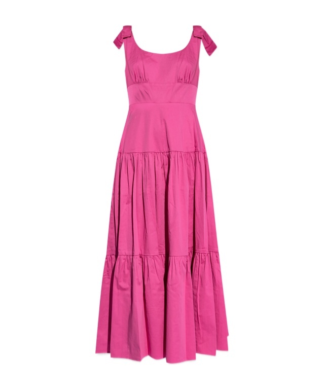 Ruffled cotton maxi dress