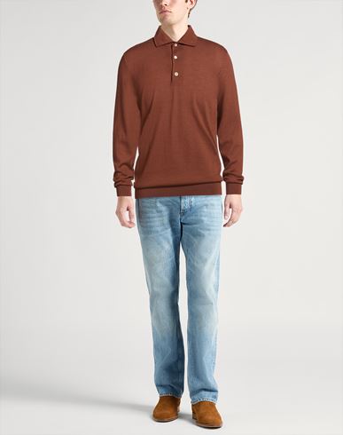 Selezione Man Sweater Brick Size L Cashmere